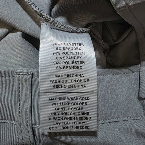 Birdie Bound Golf Pants Regular Fit Four-Way Stretch Men's 40x30 & 40x32 Gray - Picture 12 of 12